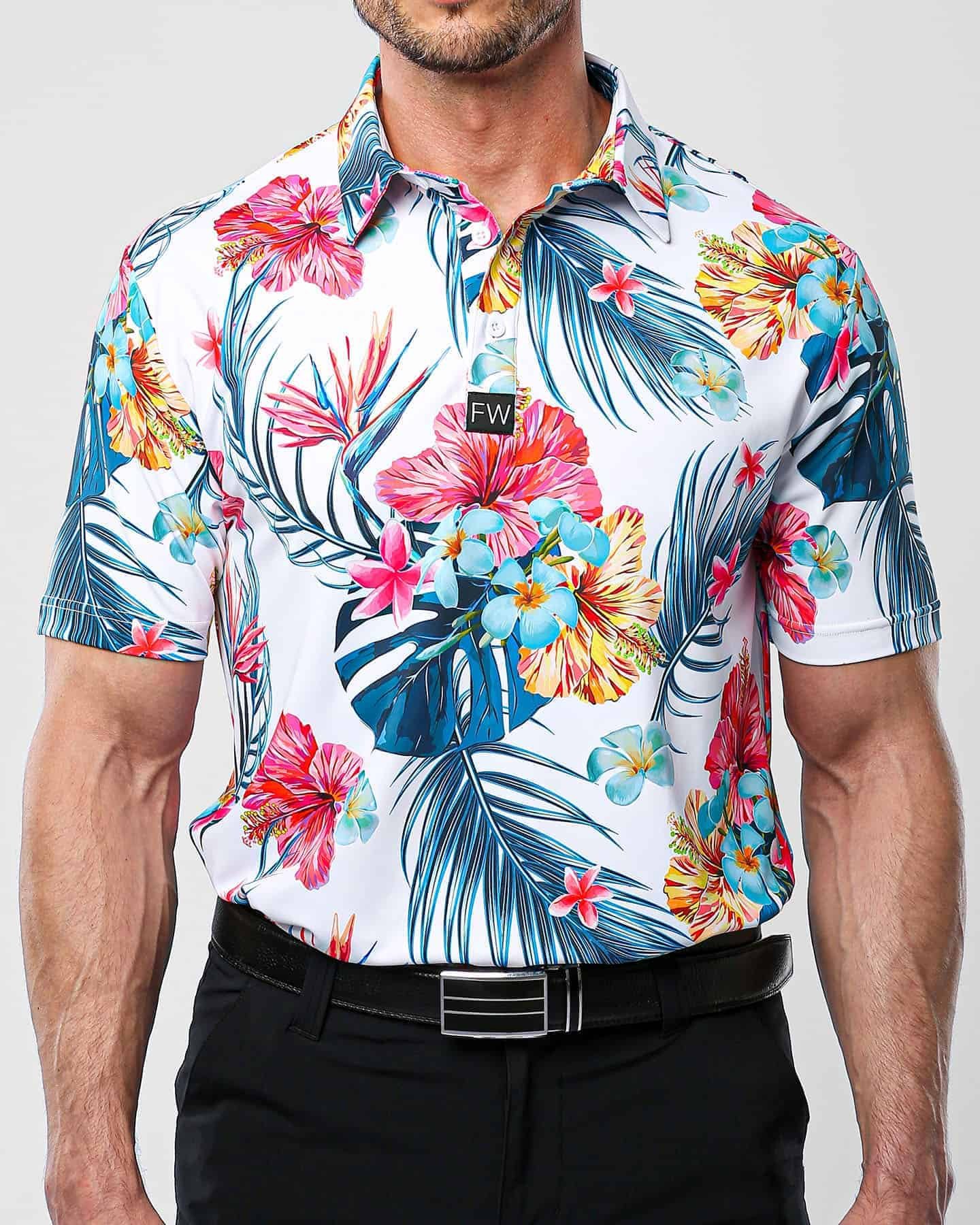 flower golf polo shirts (1)