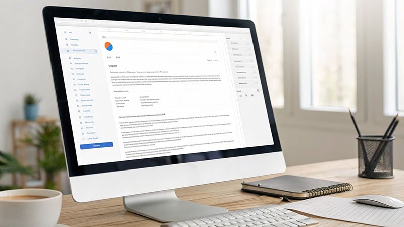 An email being composed on a laptop, addressed to a manufacturing company.