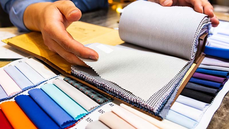 close-up of a high-performance, moisture-wicking fabric for kids' sportswear