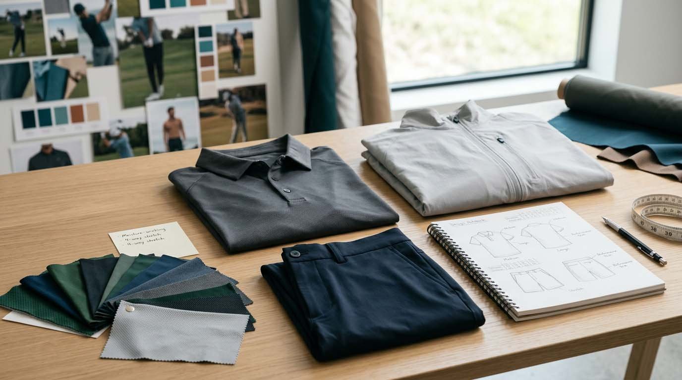golf apparel product range planning