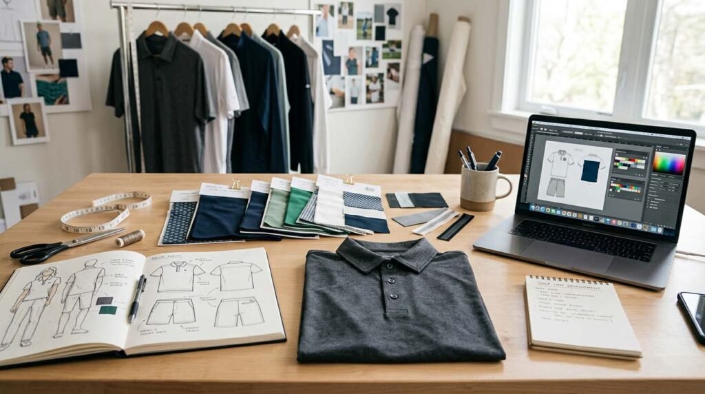 launching golf clothing line process