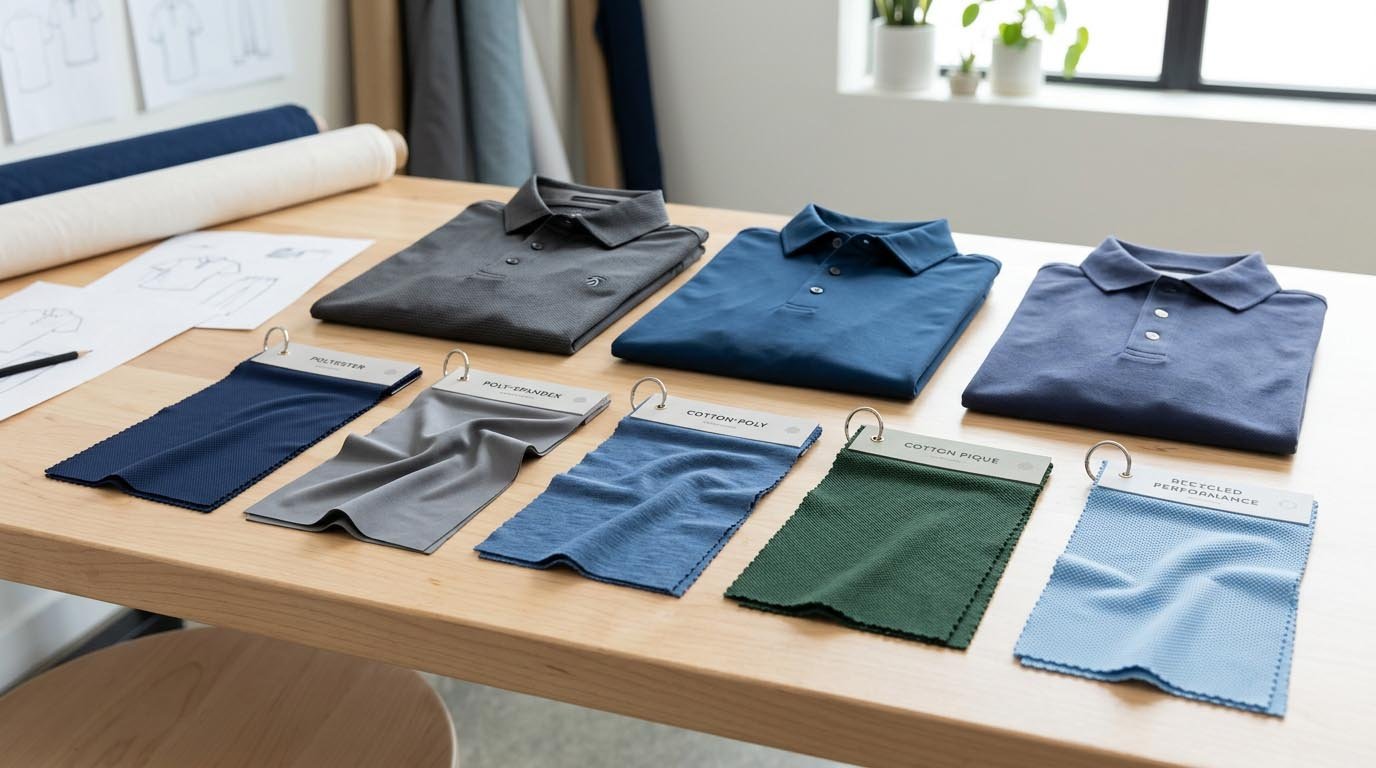 golf shirt fabric options comparison