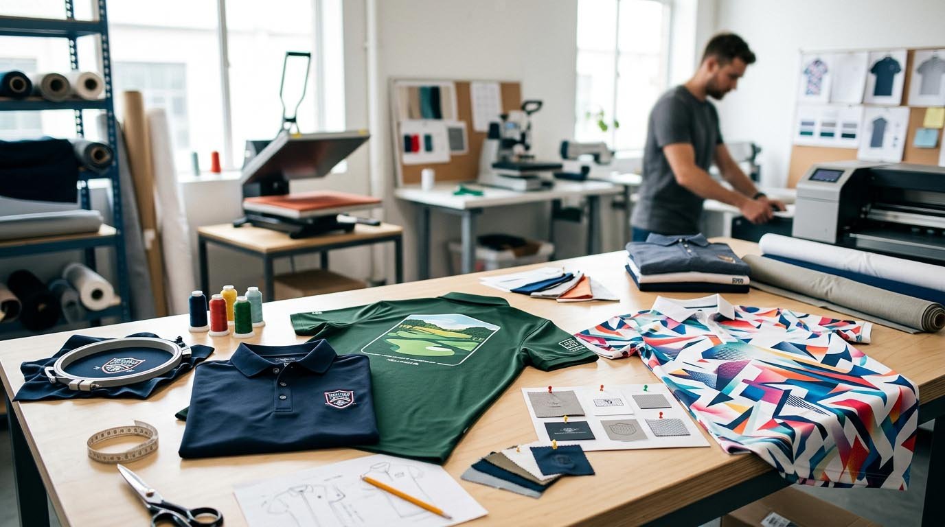 customization methods for golf shirts