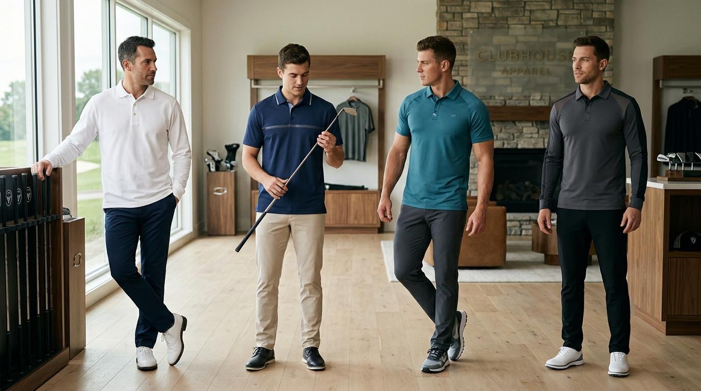 Different golf polo shirt styling options