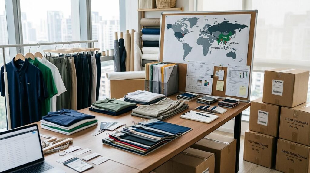 golf apparel manufacturing comparison