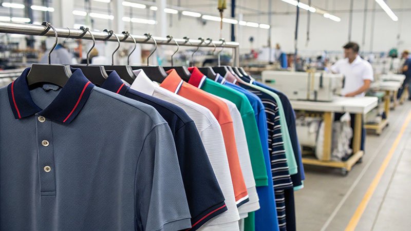 A designer working on a unique golf apparel design in a studio