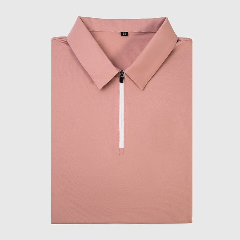 pink salmon women's golf sleeveless polo (4)