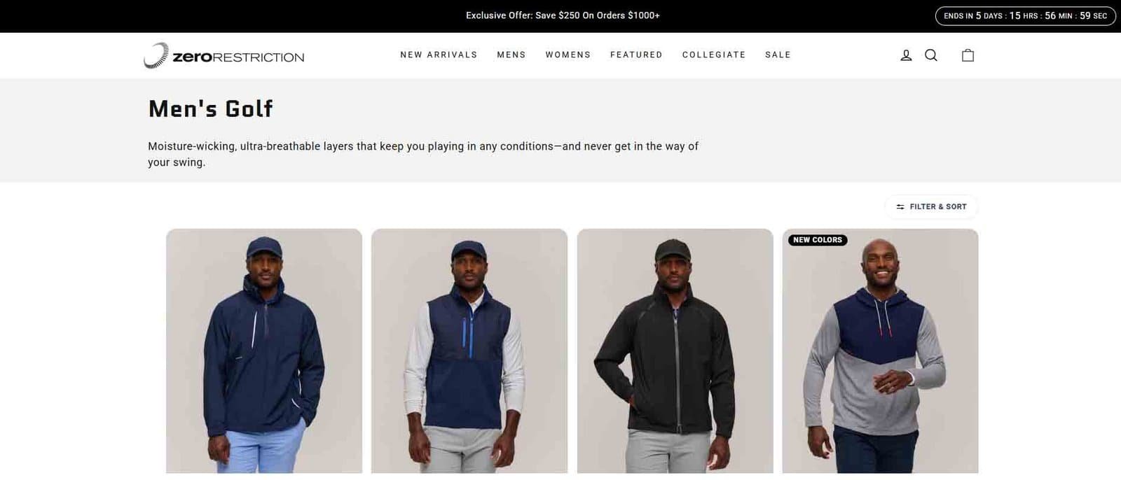 zero restriction apparel