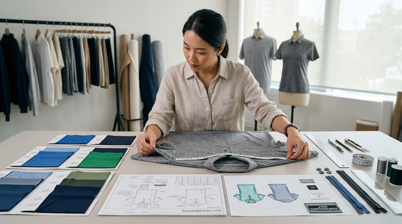 golf apparel product development cost